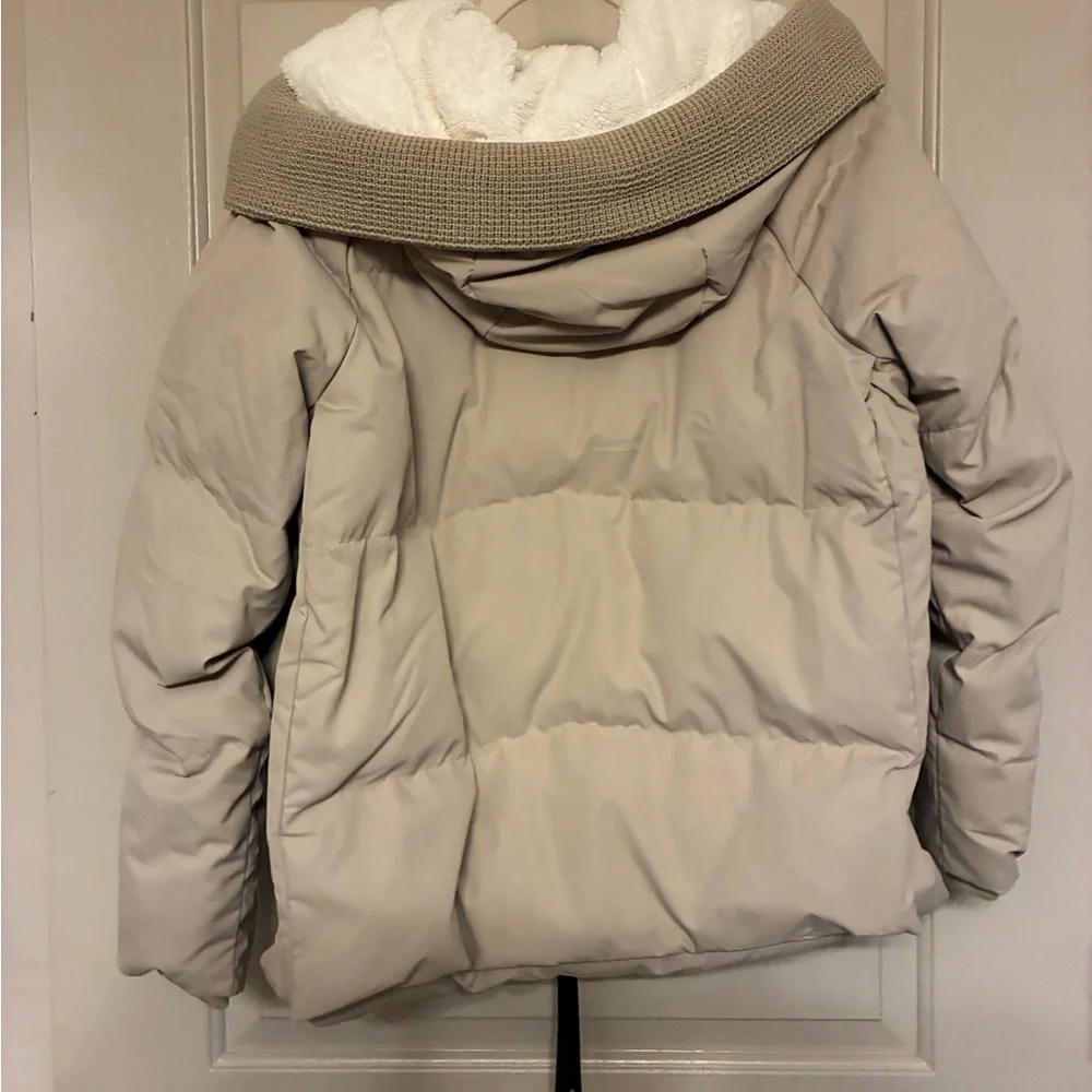 Orolay Light Tan Puffer Jacket Quilted Insulated Size Small - Picture 10 of 11